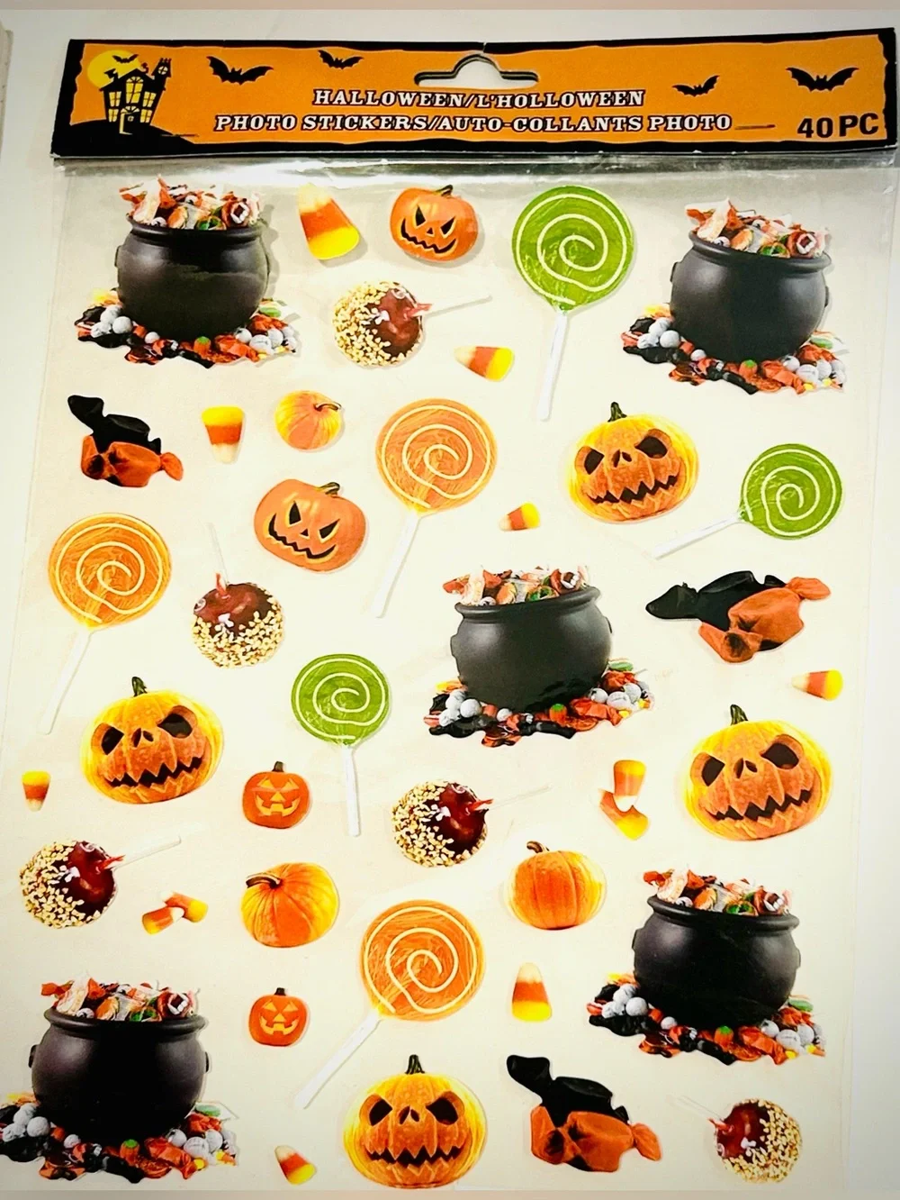 Halloween Skull Fake Book Box Gothic + Sticker Lot & More
